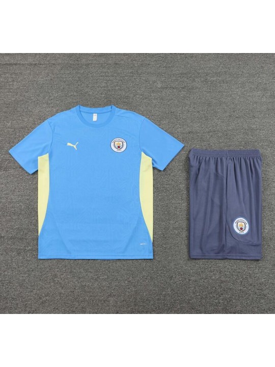 Camiseta Manchester City (Hombre/Niño) Pre-Match 24/25 + Pantalones