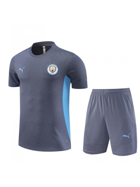 Camiseta Manchester City (Hombre/Niño) Pre-Match 2024/25 + Pantalones