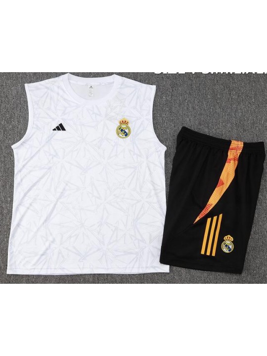 Camiseta Sin Mangas Real Madrid CF Pre-Match 2024 + Pantalones