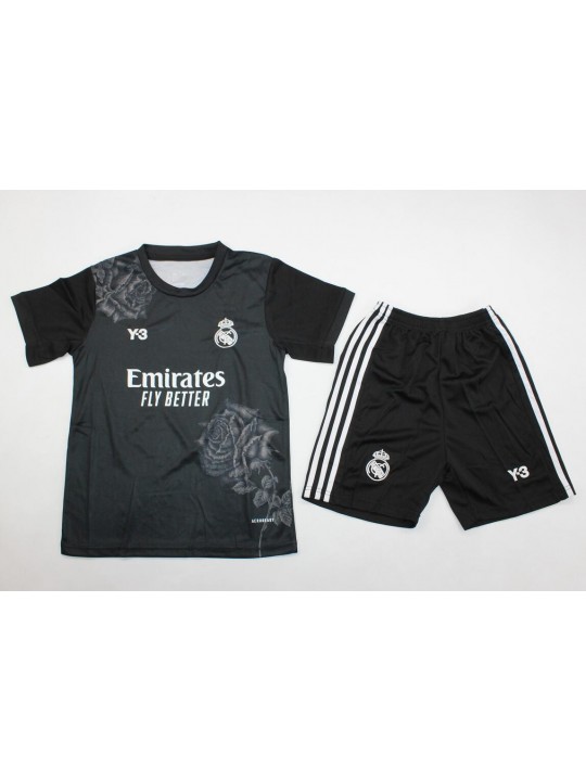 Camiseta Real M adrid Edición Especial Y-3 Negro 24/25 Niño