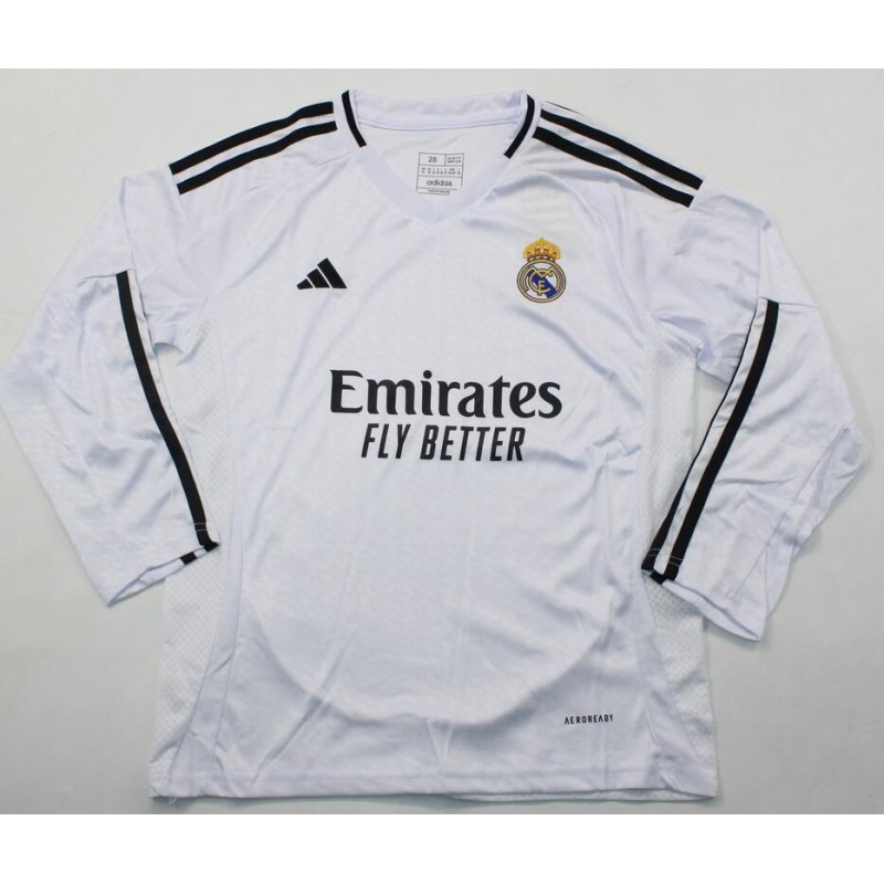 Camiseta Real M adrid Primera Equipación 24/25 ML Niño