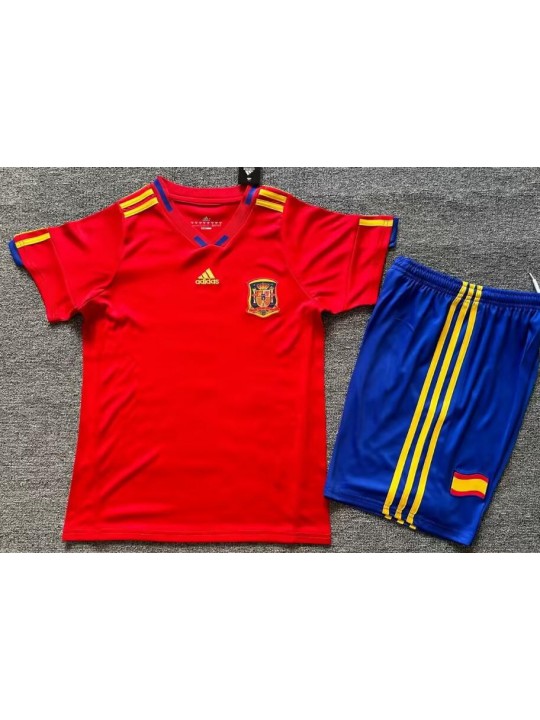 Conjunto Retro España Primera Equipación 2010 Niño