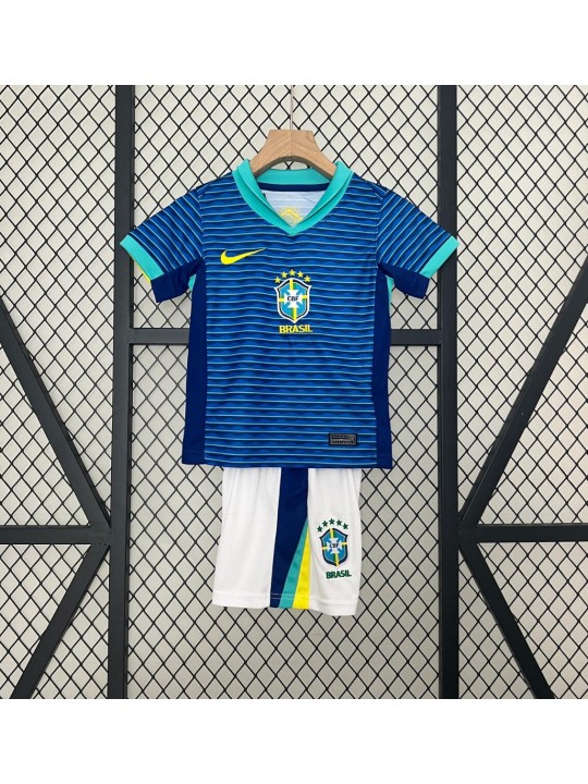 Camiseta Brasil Segunda Equipación 2024 Niño