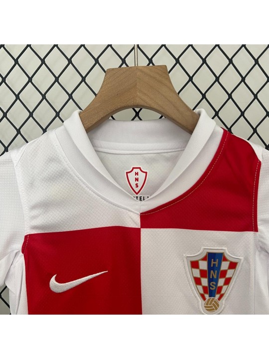 Camiseta Croacia Primera Equipación 2024 Niño