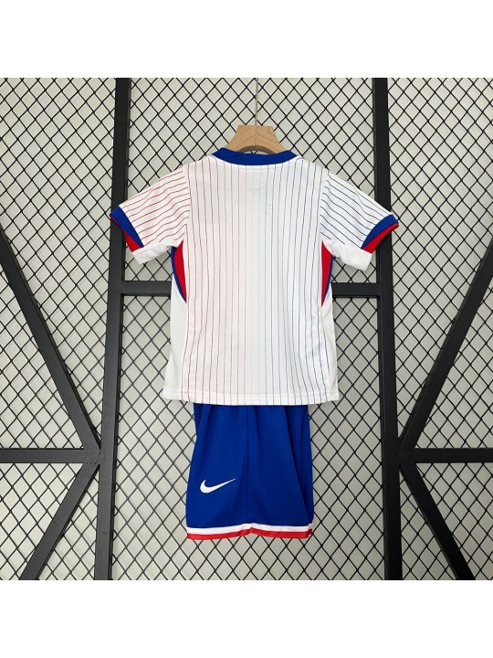 Camiseta Francia Segunda Equipación 2024 Niño