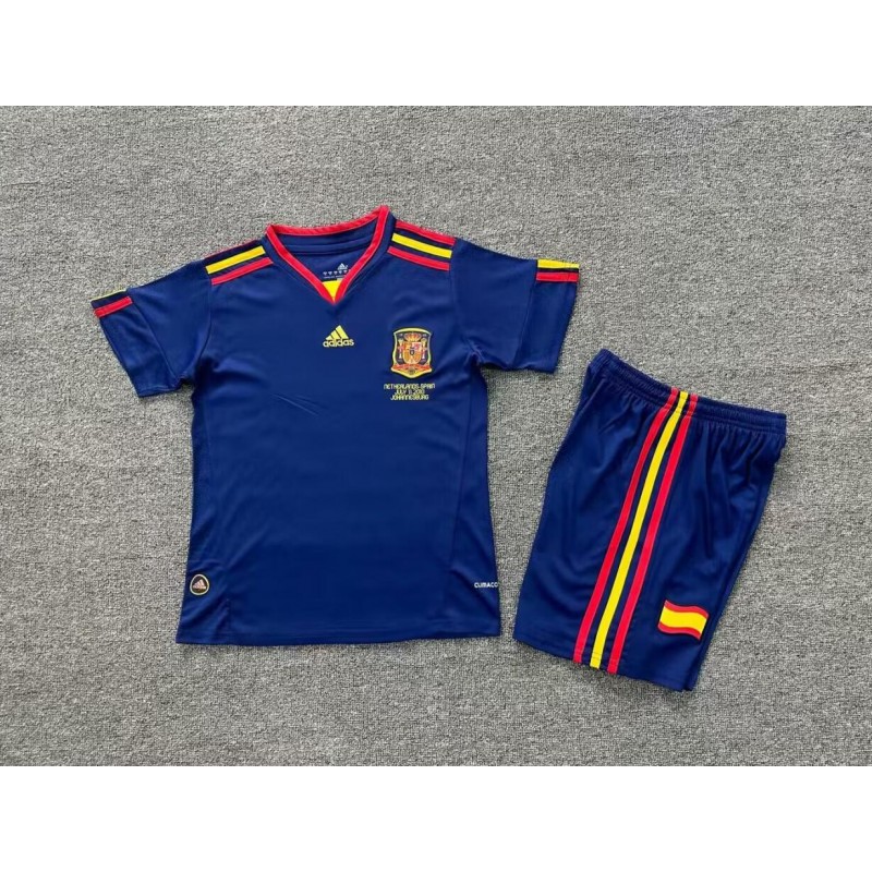 Conjunto Retro España Segunda Equipación 2010 Niño