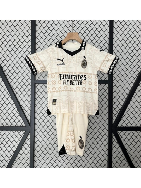 Camiseta Fc AC Milan Beige 23/24 Niño