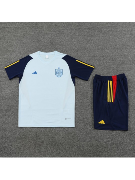 Camisetas España Pre-Match Azul 24/25 (Hombre/Niño) + Pantalones