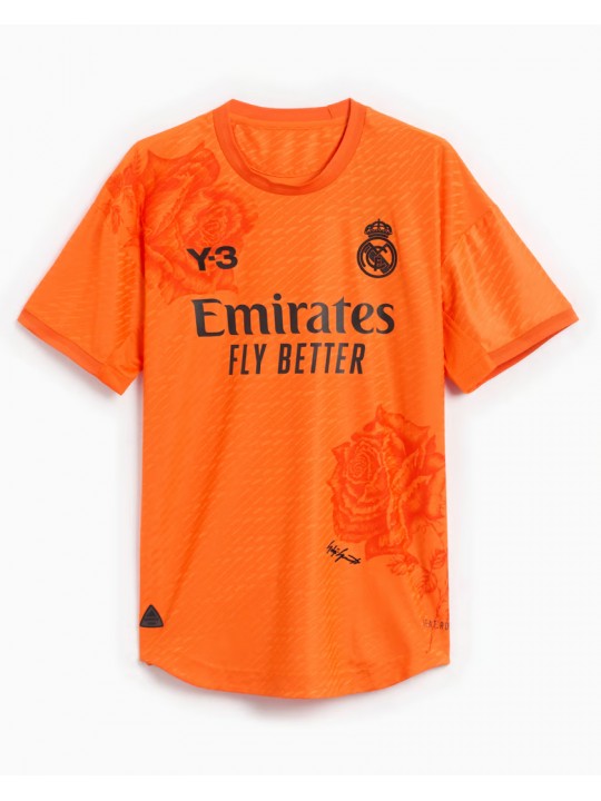 Camiseta Real Madrid Y-3 Portero Naranja 24/25 Niño