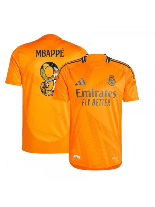 Camiseta Real M adrid 2ª Equipación 24/25 MBAPPÉ #9 Bear Champ Font