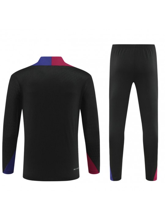 SUDADERA FC B-arcelona TRAINING Negro 24/25 (Hombre/Niño) + Pantalones 