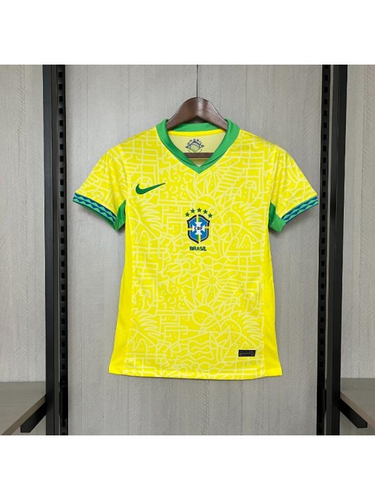 Camiseta Brasil Primera Equipación 2024 Mujer