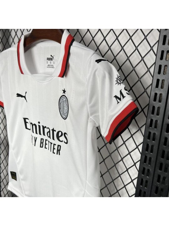 Camiseta Fc AC Milan Segunda Equipación 24/25 Niño