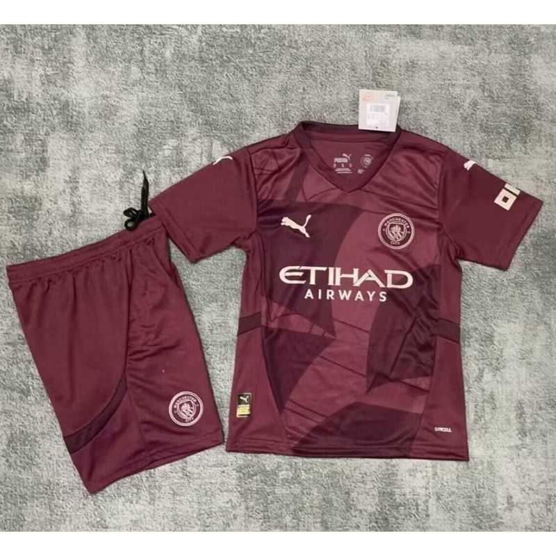 Camiseta Manchester City Tercera Equipacion 24/25 Niño