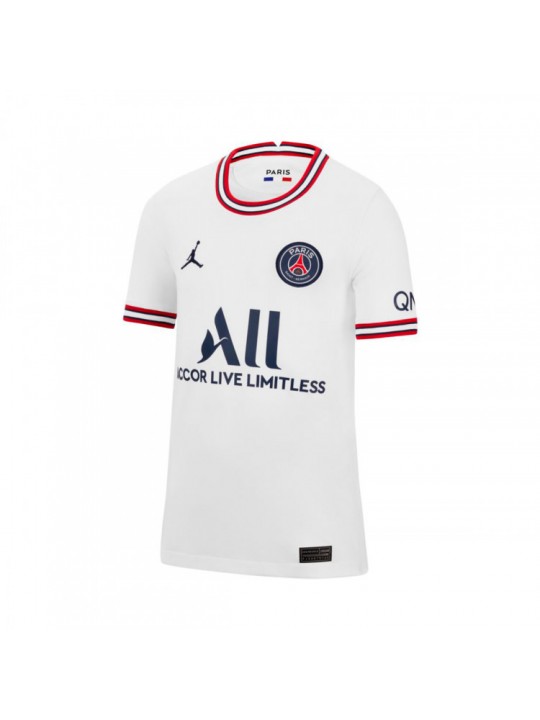 CAMISETA JORDAN X PARIS SAINT-GERMAIN FC CUARTA EQUIPACIÓN STADIUM 2021-2022 NIÑO