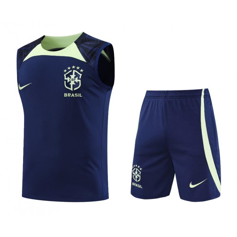 Camiseta De Fútbol Sin Mangas BRASIL Training Kit 22/23 + Pantalone