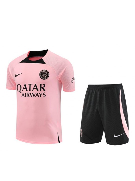 Camiseta Paris St. Germain FC Training Rosa 22/23 + Pantalone