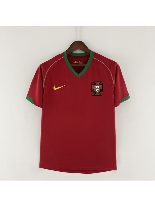 Camiseta Retro Portugal Primera Equipación 2006