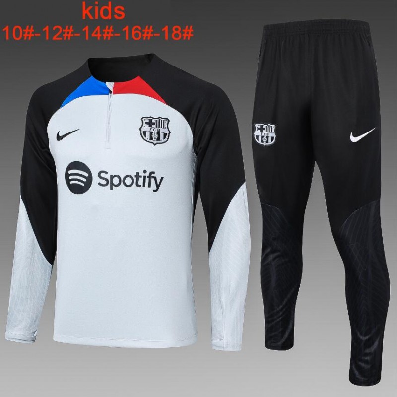 Sudadera Fc b-arcelona Training 2023-2024 Gris Niño + Pantalones