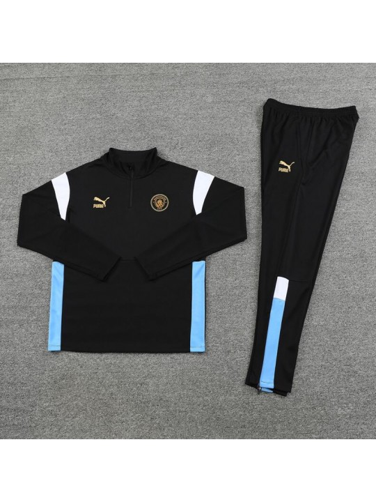 Sudadera Manchester City FC 23/24 Negro (Hombre/Niño) + Pantalones