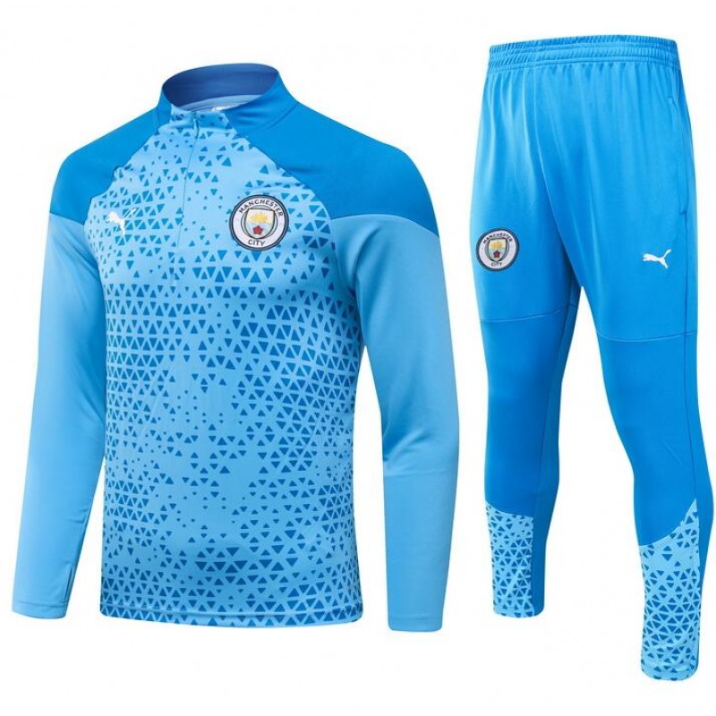 Sudadera Manchester City Training 23/24 Azul Niño +Pantalones