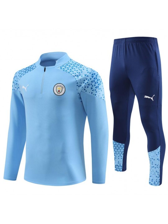 Sudadera Manchester City Training 23/24 Azul + Pantalones