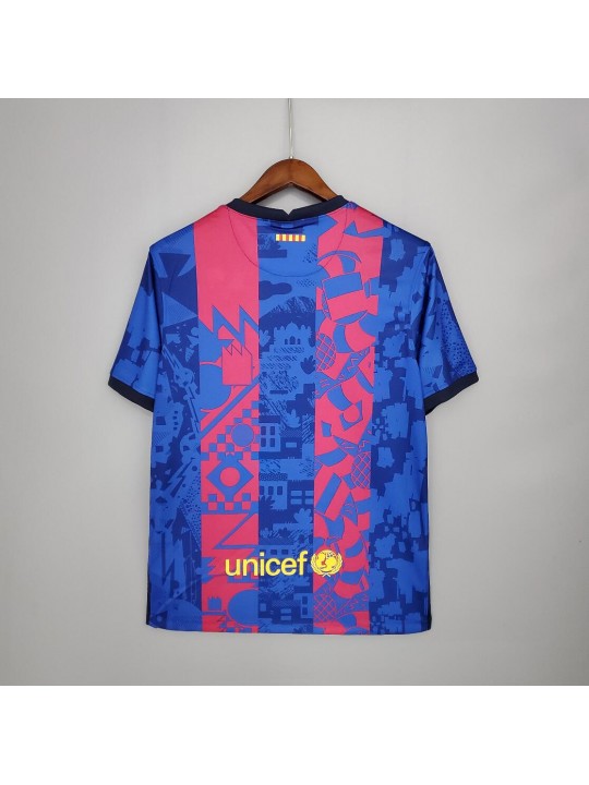 Camiseta Del b-arcelona Para La Champions 2021-22 Niño