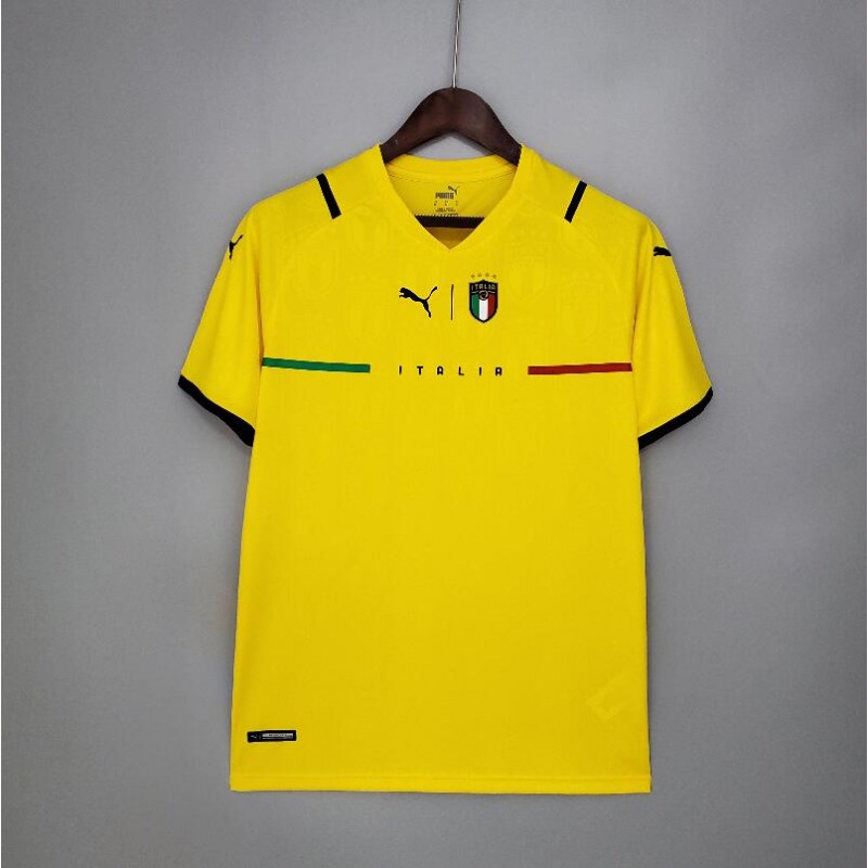 Camiseta Italia Portera amarilla 2021/2022