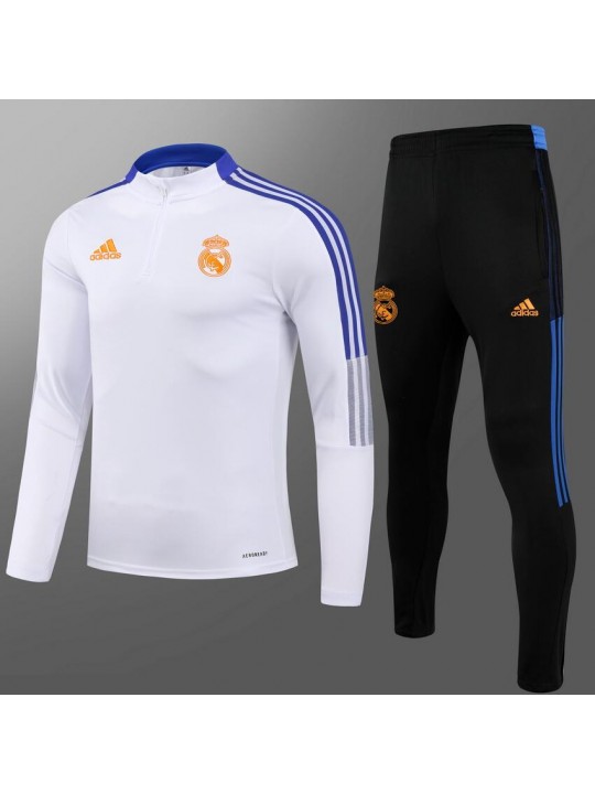 Chaquetas Entrenamiento FC Real Madrid 2021 Blanco Niño