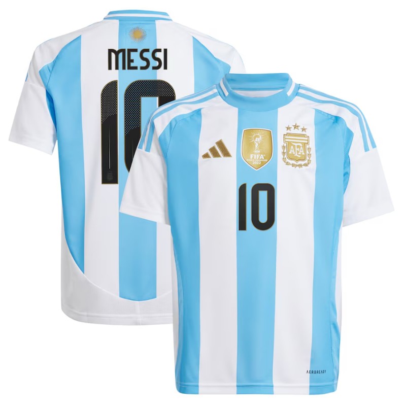 Camiseta Argentina 1ª Equipación 2024 Niño Messi #10