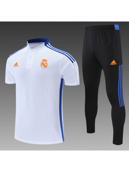 POLO REAL MADRID BLANCO KIT