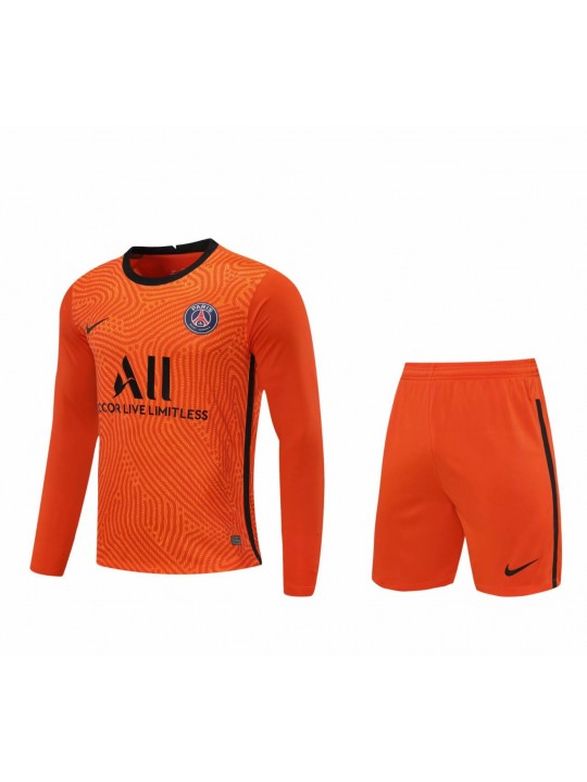 Camiseta Portero París Saint Germain Naranja Manga Larga 2021