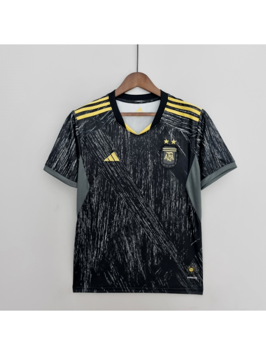 Camiseta Argentina Edición Conmemorativa 2022 Negra