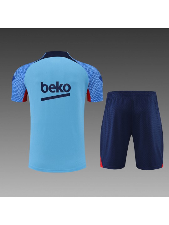 Camiseta 22/23 b-arcelona Entreno Equipacion Manga Corta Azul