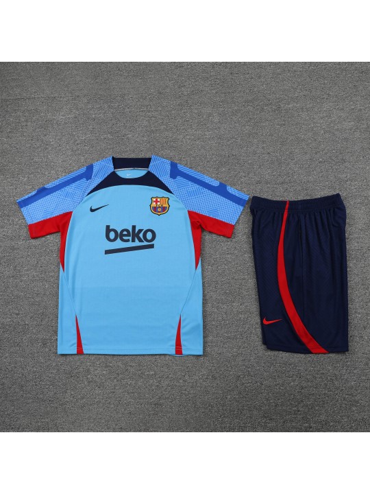 Camiseta 22/23 b-arcelona Entreno Equipacion Manga Corta Azul