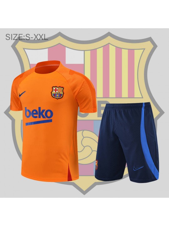 Camiseta 22/23 b-arcelona Entreno Equipacion Manga Corta Naranja