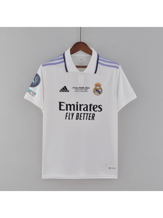 Camiseta REAL M ADRID Campeones 14 Primera Equipación Blanca 22/23