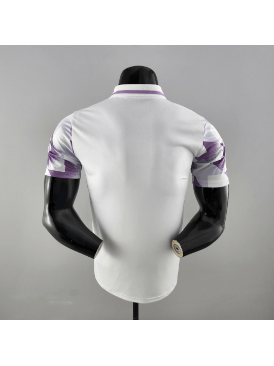 POLO 22/23 REAL MADRID MORADO Y BLANCO