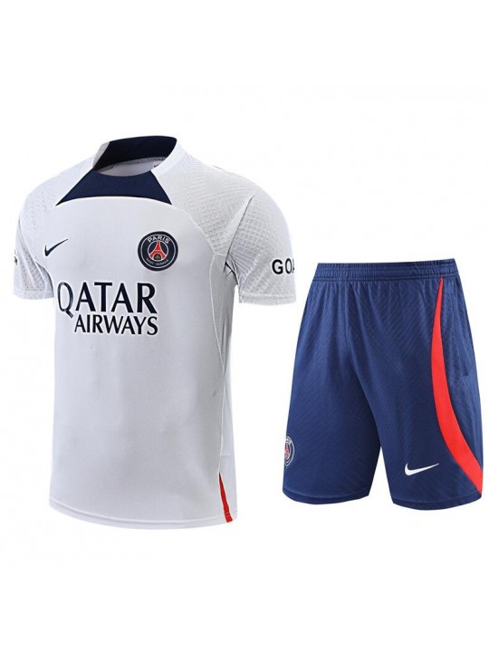 Camiseta Paris St. Germain FC Pre-Match Blanco 22/23 + Pantalones