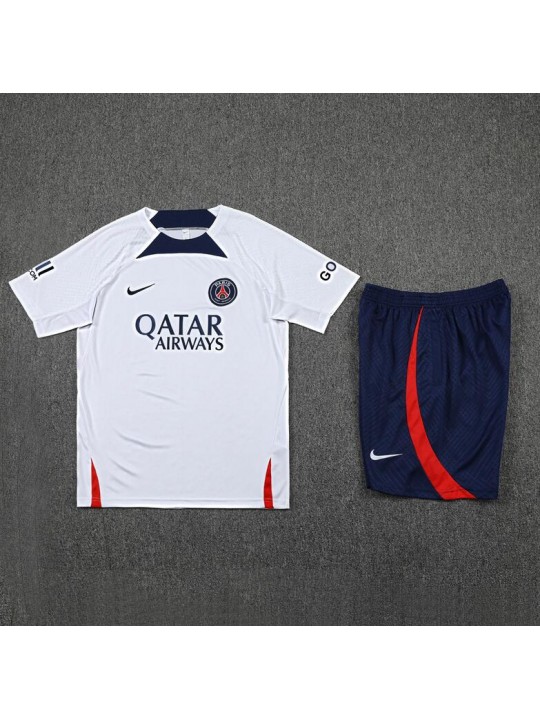 Camiseta Paris St. Germain FC Pre-Match Blanco 22/23 + Pantalones