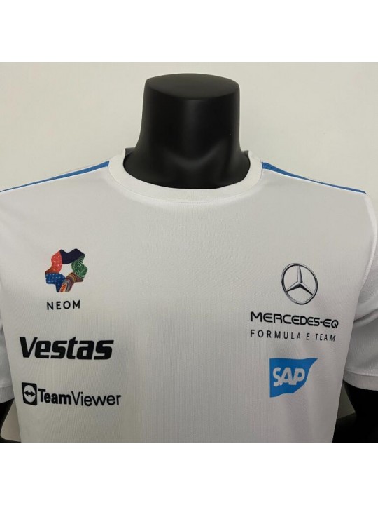 Camiseta Piloto Equipo Mercedes AMG 2023 - Blanco