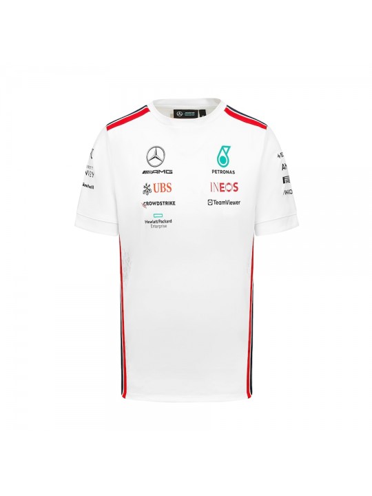 Camiseta Piloto Equipo Mercedes AMG Petronas F1 2023 - Blanco