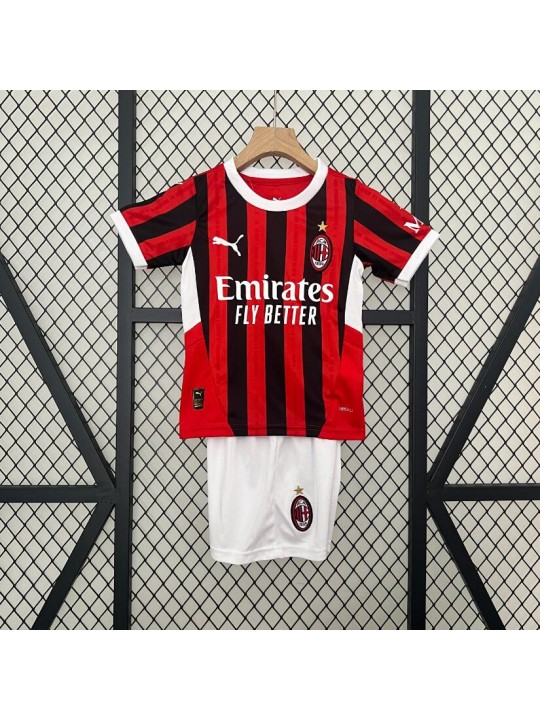 Camiseta AC Milan 1ª Equipación 24/25 Niño