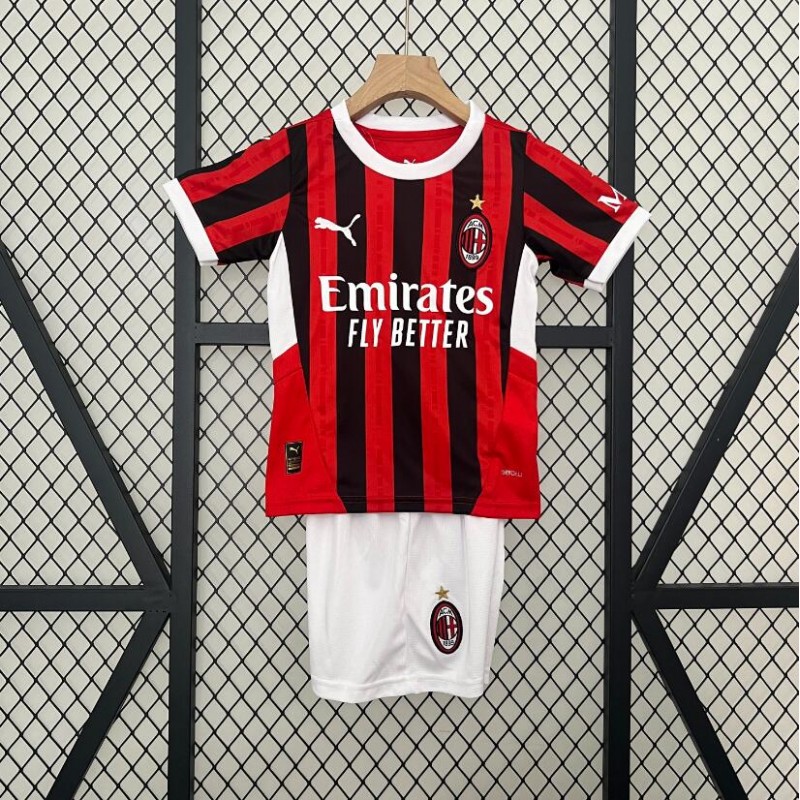 Camiseta AC Milan 1ª Equipación 24/25 Niño