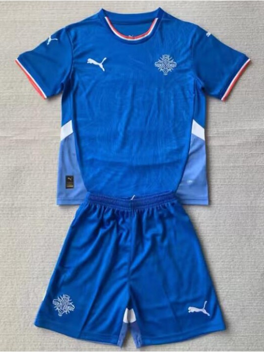 Camiseta Islandia 1ª Equipación 2024 Niño