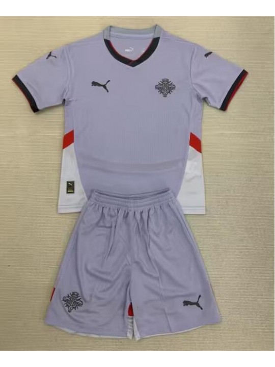 Camiseta Islandia 2ª Equipación 2024 Niño