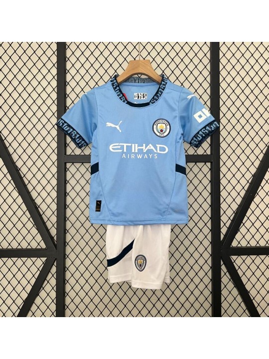 Camiseta Manchester City 1ª Equipacion 24/25 Niño