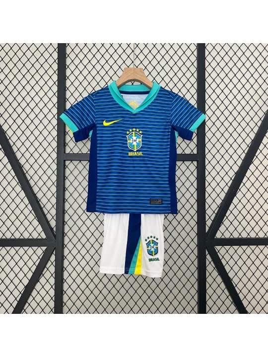 Camiseta Brasil 2ª Equipación 2024 Niño