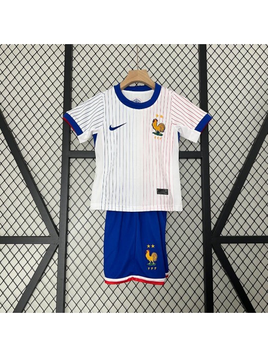 Camiseta Francia Segunda Equipación 2024 Niño