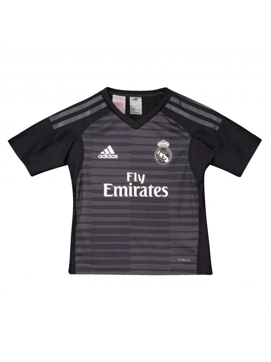 Conjunto mini 1ª equipación de portero del Real Madrid 2018-19